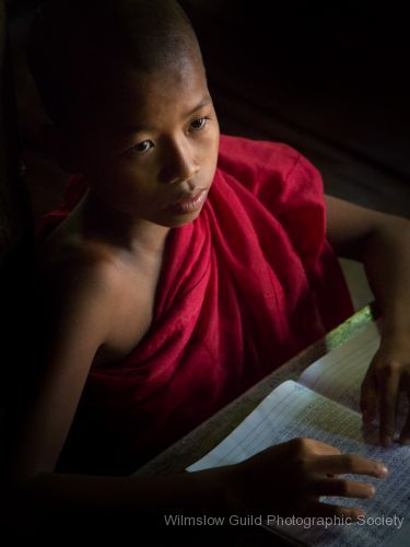 Les Stringer_2_Young monk at his desk